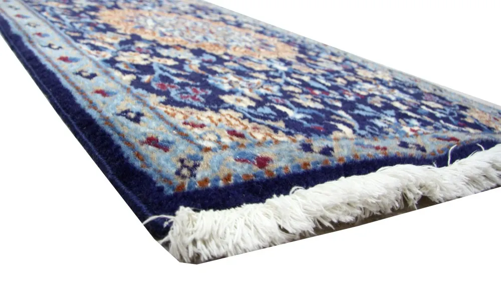 Løper Persisk teppe - Nain - 340 x 80 cm - blå