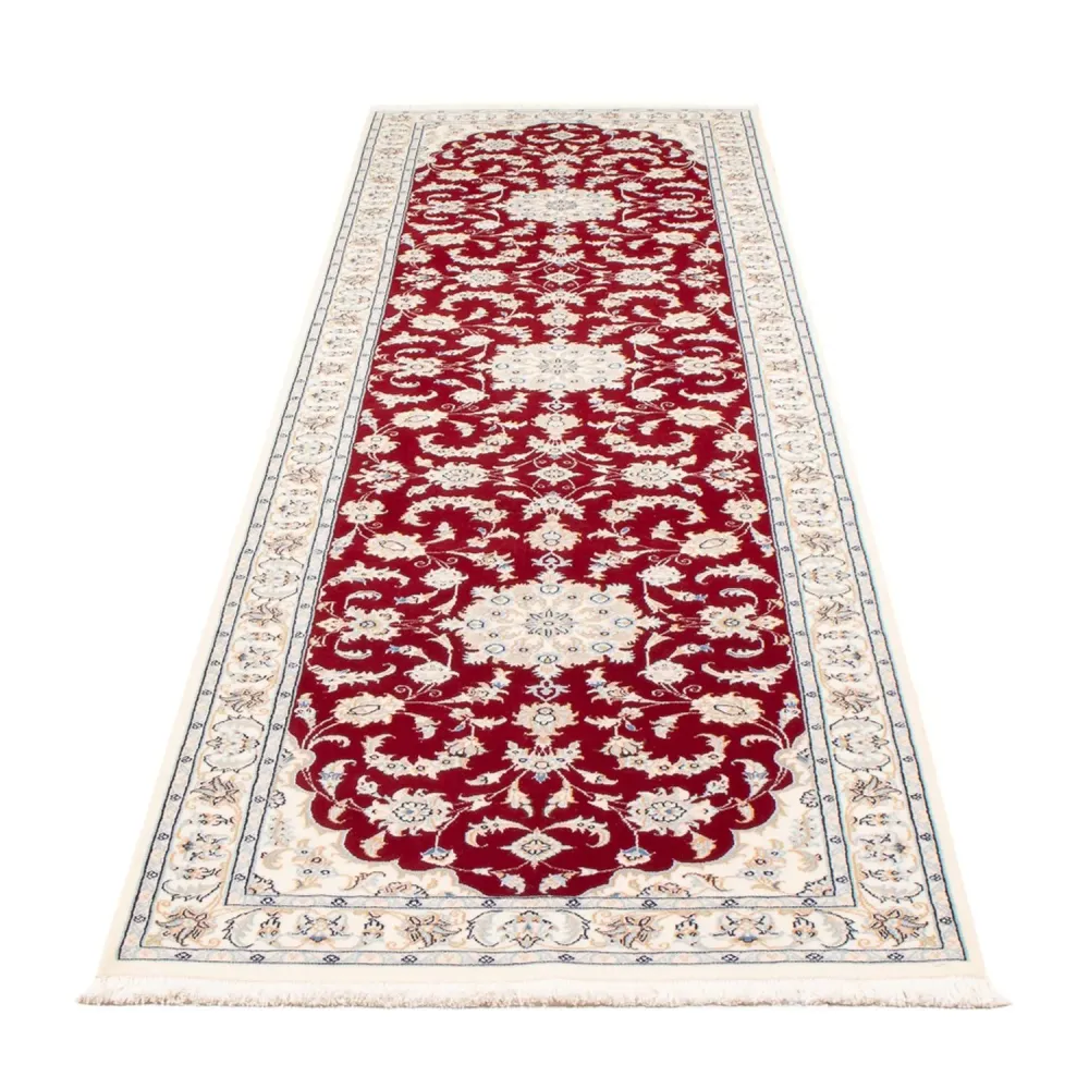 Løper Persisk teppe - Nain - Premium - 302 x 82 cm - rød