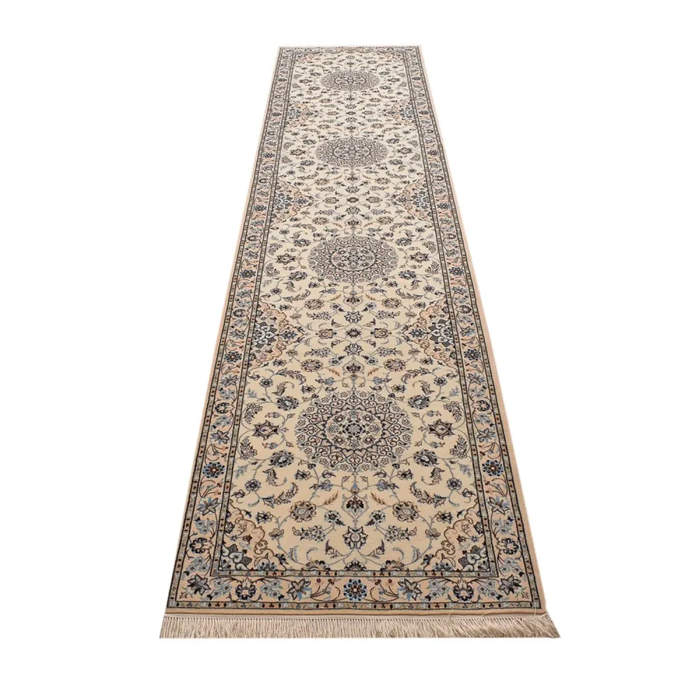 Løper Persisk teppe - Nain - Premium - 397 x 87 cm - beige