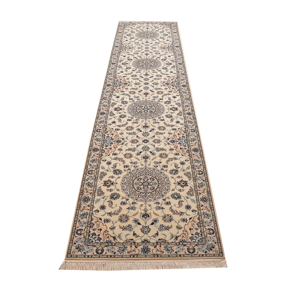 Løper Persisk teppe - Nain - Premium - 397 x 87 cm - beige
