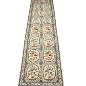 Løper Persisk teppe - Nain - Premium - 400 x 96 cm - naturhvit