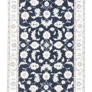 Løper Persisk teppe - Nain - Royal - 194 x 82 cm - mørkeblå