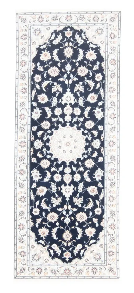 Løper Persisk teppe - Nain - Royal - 197 x 80 cm - mørkeblå