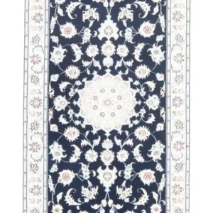Løper Persisk teppe - Nain - Royal - 197 x 80 cm - mørkeblå