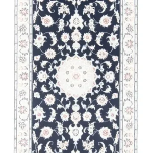 Løper Persisk teppe - Nain - Royal - 200 x 80 cm - mørkeblå