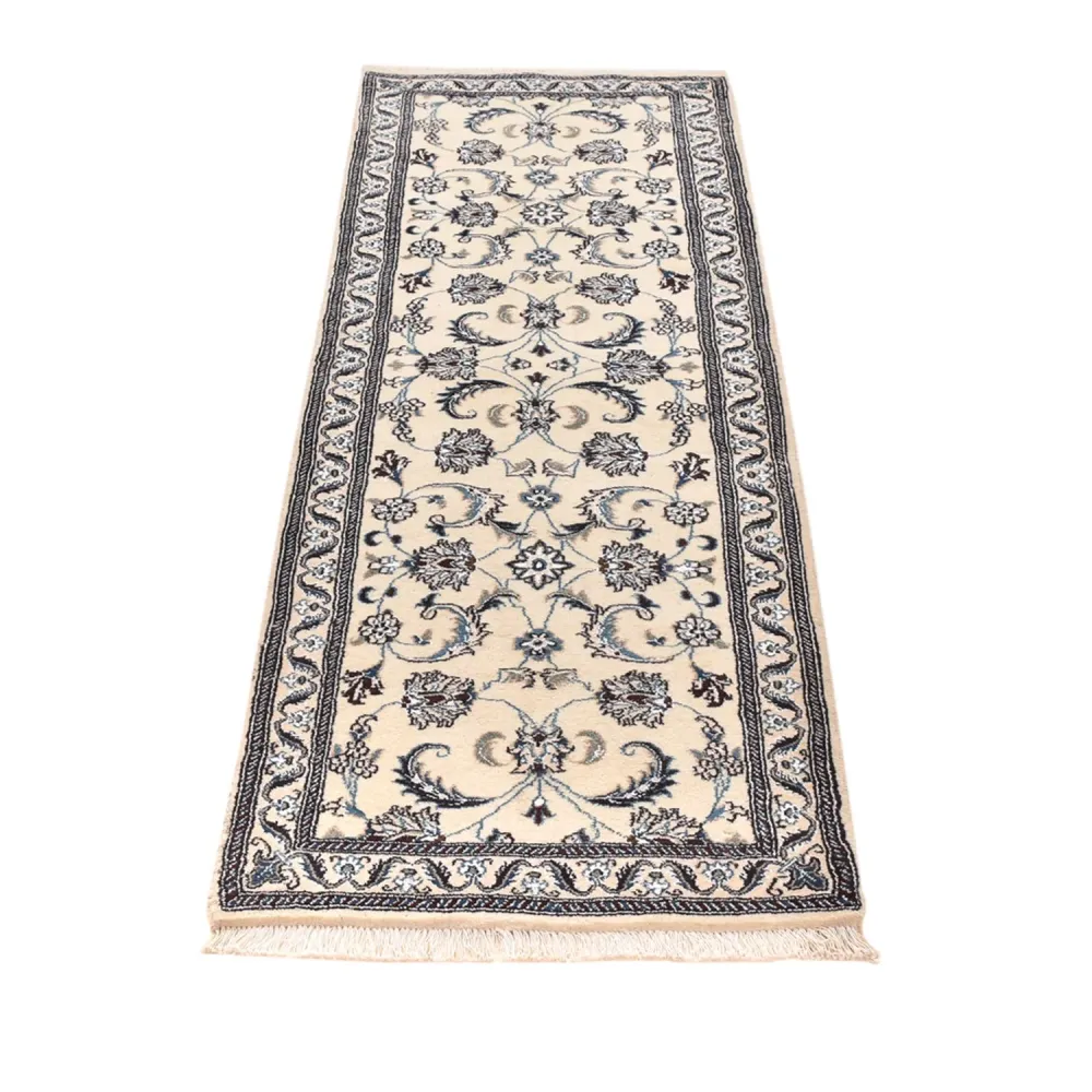 Løper Persisk teppe - Nain - Royal - 202 x 63 cm - krem