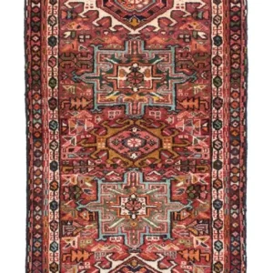 Løper Persisk teppe - Nomadisk - 186 x 68 cm - lys rød