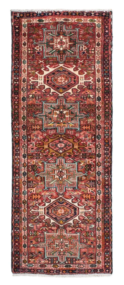 Løper Persisk teppe - Nomadisk - 186 x 68 cm - lys rød