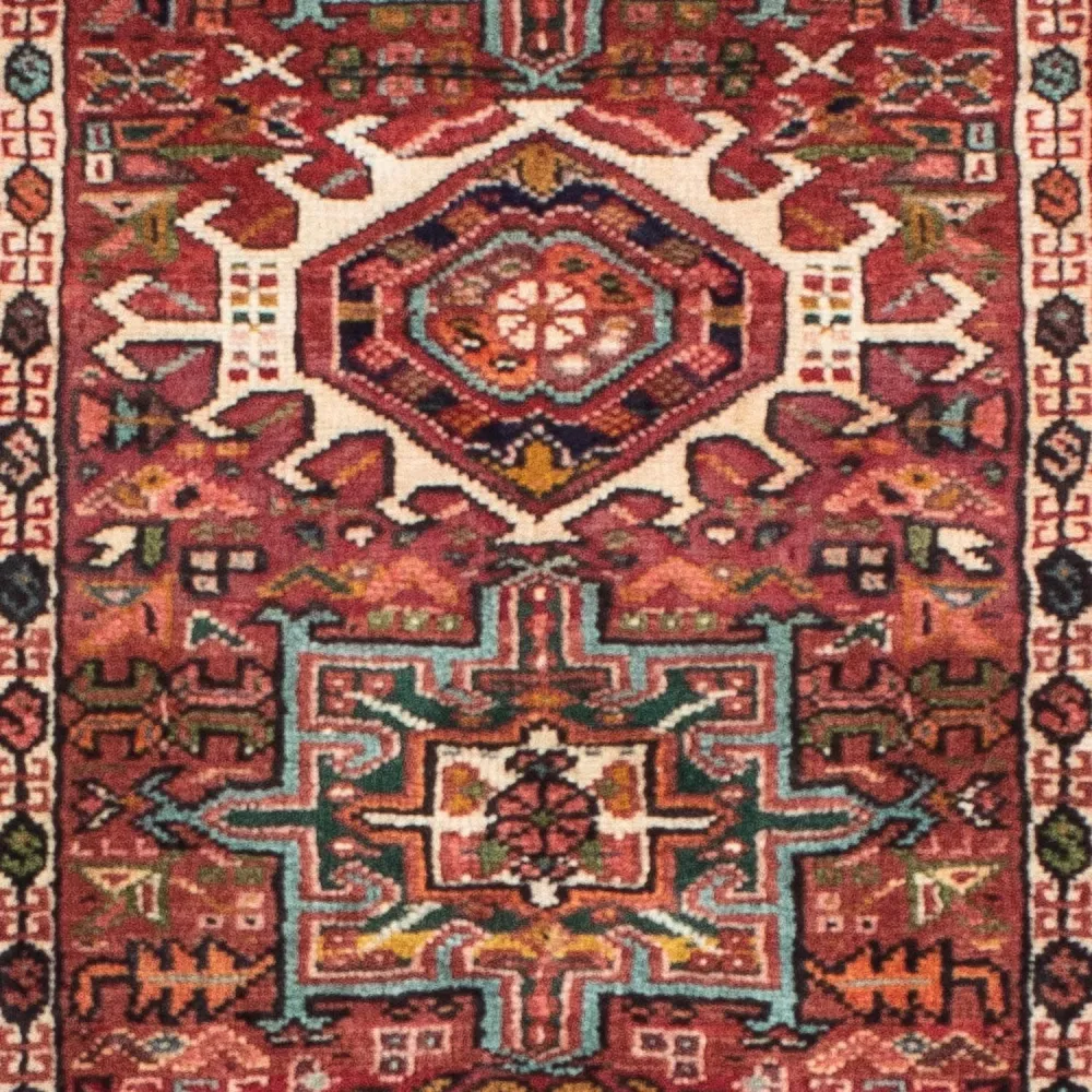 Løper Persisk teppe - Nomadisk - 186 x 68 cm - lys rød