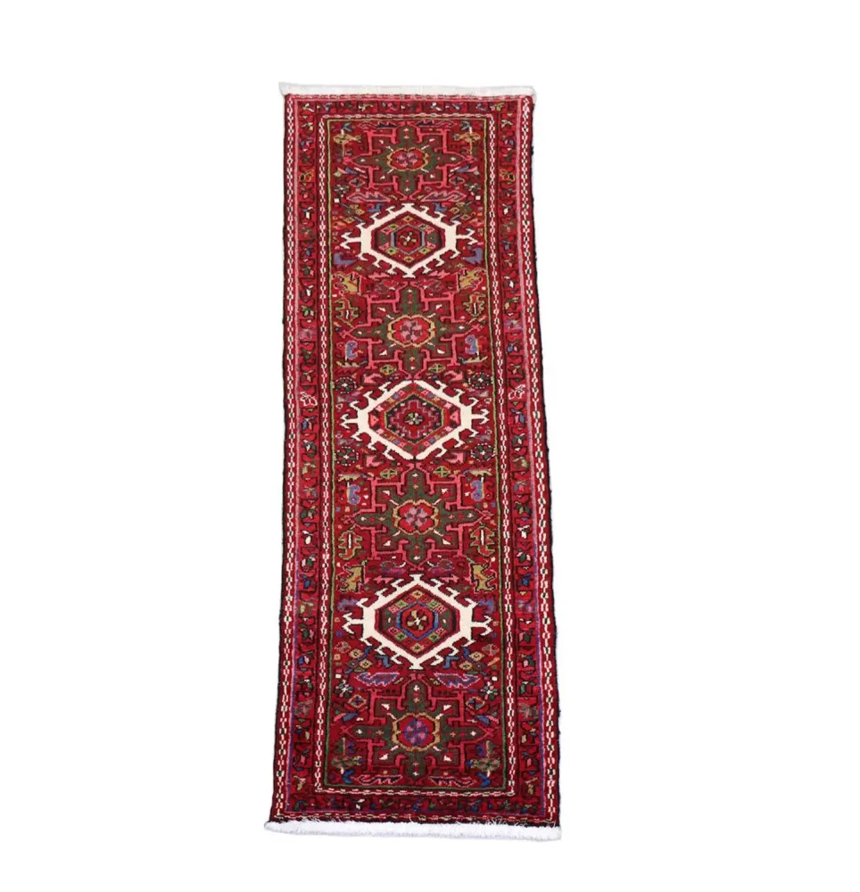 Løper Persisk teppe - Nomadisk - 196 x 66 cm - rød