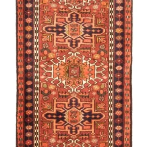 Løper Persisk teppe - Nomadisk - 200 x 74 cm - rød