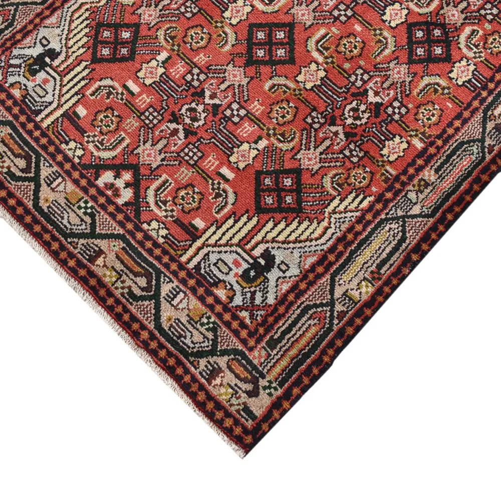 Løper Persisk teppe - Nomadisk - 215 x 75 cm - lys rød