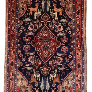 Løper Persisk teppe - Nomadisk - 237 x 127 cm - mørkeblå