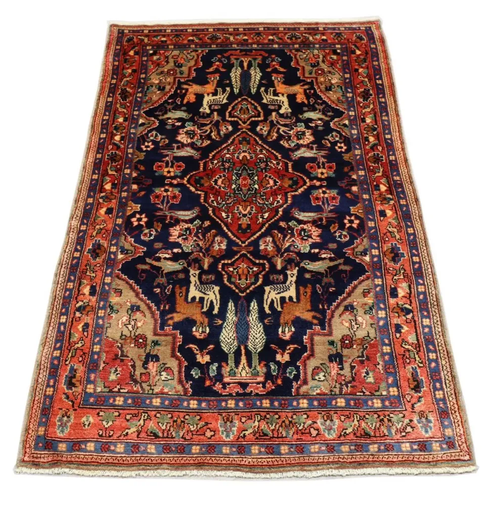 Løper Persisk teppe - Nomadisk - 237 x 127 cm - mørkeblå