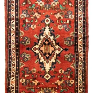 Løper Persisk teppe - Nomadisk - 273 x 97 cm - oransje
