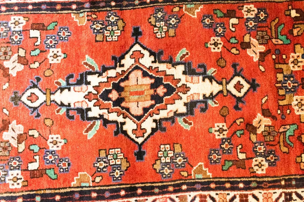 Løper Persisk teppe - Nomadisk - 273 x 97 cm - oransje