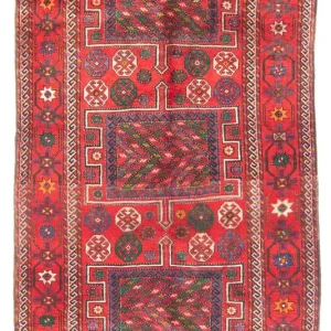 Løper Persisk teppe - Nomadisk - 285 x 150 cm - flerfarget