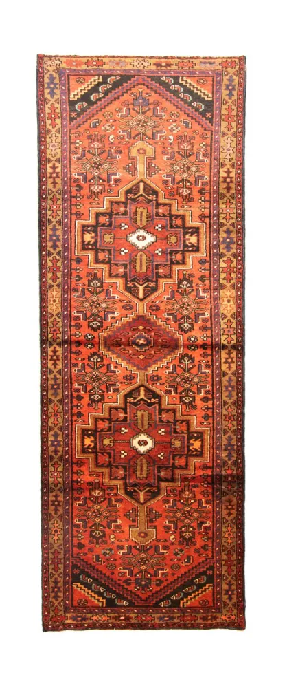 Løper Persisk teppe - Nomadisk - 290 x 103 cm - oransje