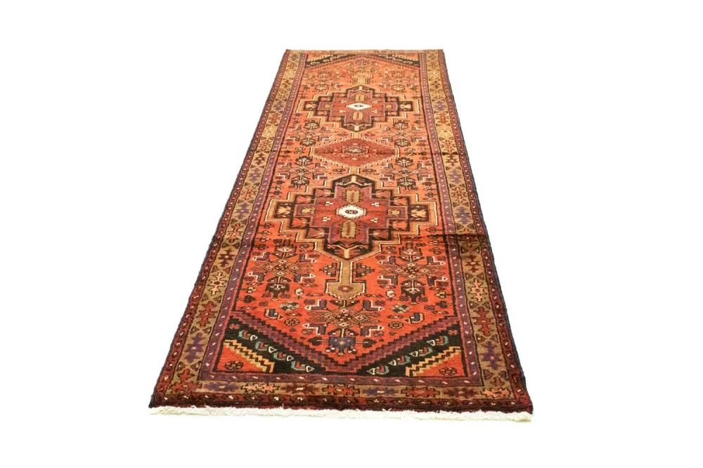 Løper Persisk teppe - Nomadisk - 290 x 103 cm - oransje