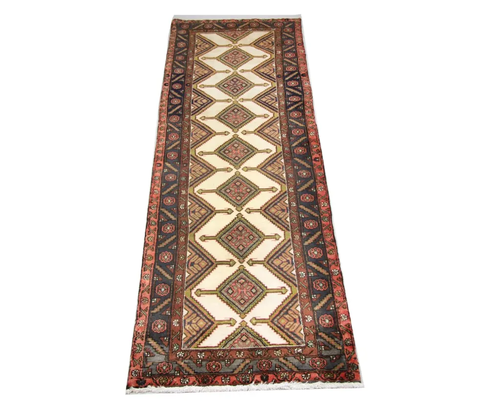 Løper Persisk teppe - Nomadisk - 292 x 94 cm - beige