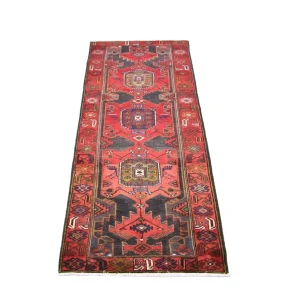 Løper Persisk teppe - Nomadisk - 294 x 104 cm - rød