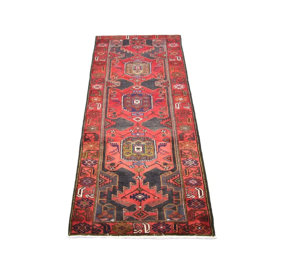 Løper Persisk teppe - Nomadisk - 294 x 104 cm - rød
