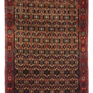 Løper Persisk teppe - Nomadisk - 294 x 129 cm - mørk rød