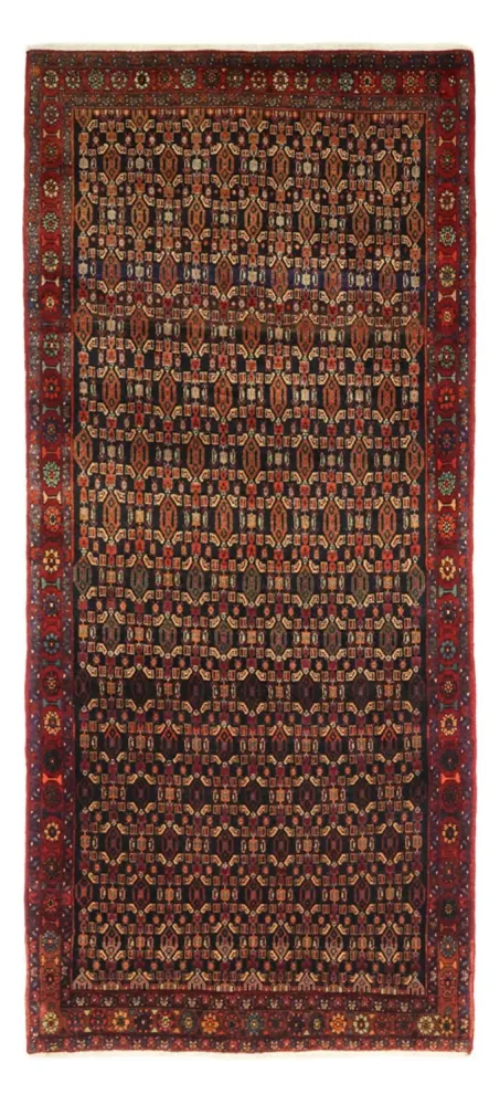 Løper Persisk teppe - Nomadisk - 294 x 129 cm - mørk rød