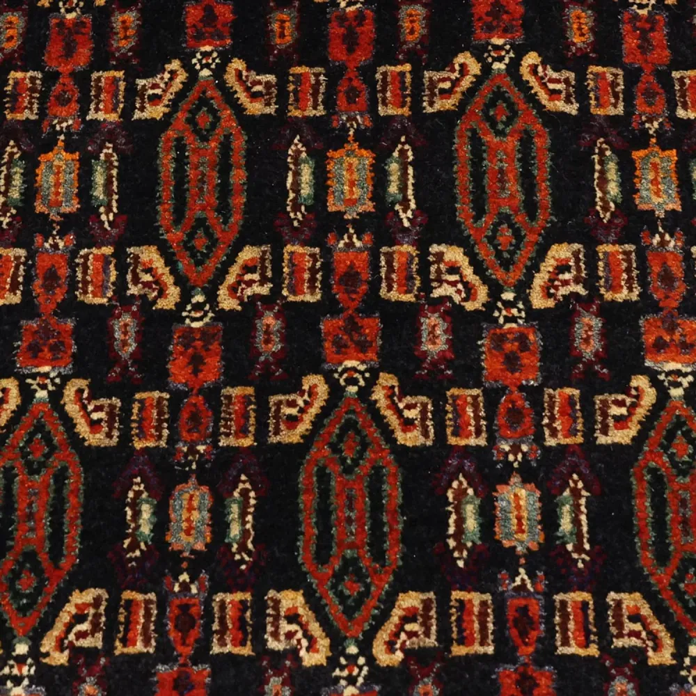 Løper Persisk teppe - Nomadisk - 294 x 129 cm - mørk rød