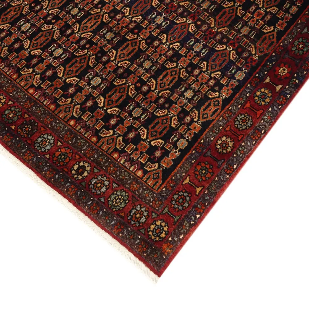 Løper Persisk teppe - Nomadisk - 294 x 129 cm - mørk rød