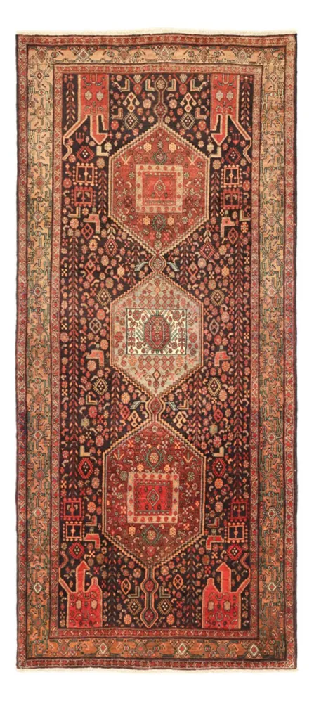 Løper Persisk teppe - Nomadisk - 295 x 130 cm - mørk rød