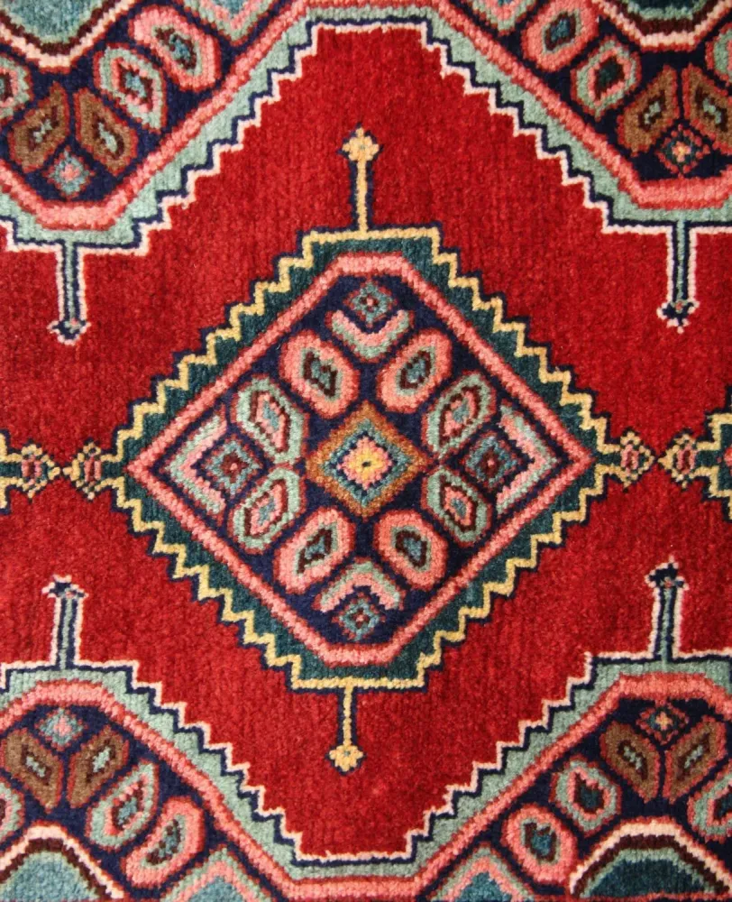 Løper Persisk teppe - Nomadisk - 295 x 76 cm - rød