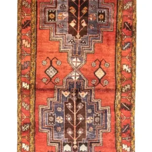 Løper Persisk teppe - Nomadisk - 297 x 105 cm - oransje