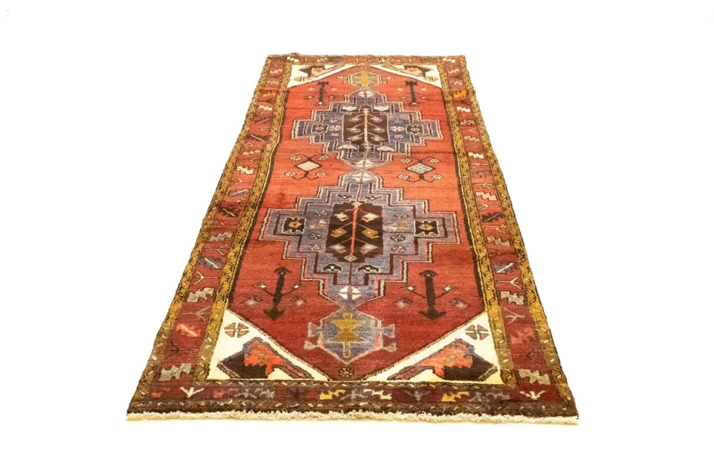 Løper Persisk teppe - Nomadisk - 297 x 105 cm - oransje