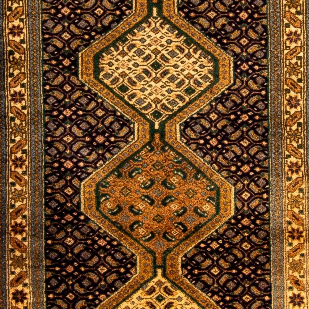 Løper Persisk teppe - Nomadisk - 297 x 70 cm - mørkeblå