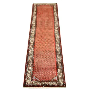 Løper Persisk teppe - Nomadisk - 298 x 80 cm - brun