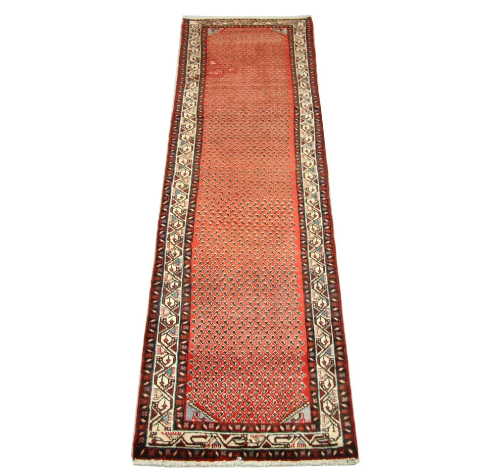 Løper Persisk teppe - Nomadisk - 298 x 80 cm - brun