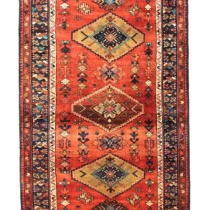 Løper Persisk teppe - Nomadisk - 300 x 103 cm - oransje