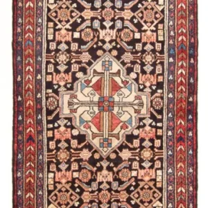 Løper Persisk teppe - Nomadisk - 300 x 110 cm - mørkeblå