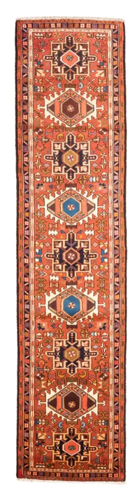 Løper Persisk teppe - Nomadisk - 300 x 74 cm - rød