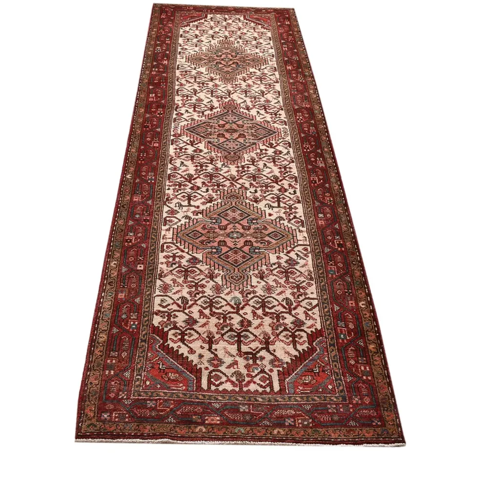 Løper Persisk teppe - Nomadisk - 300 x 85 cm - lys rød