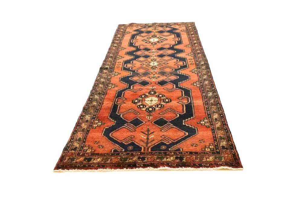 Løper Persisk teppe - Nomadisk - 301 x 106 cm - blå
