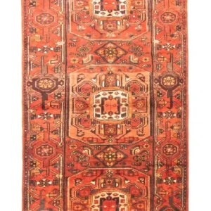 Løper Persisk teppe - Nomadisk - 302 x 112 cm - oransje