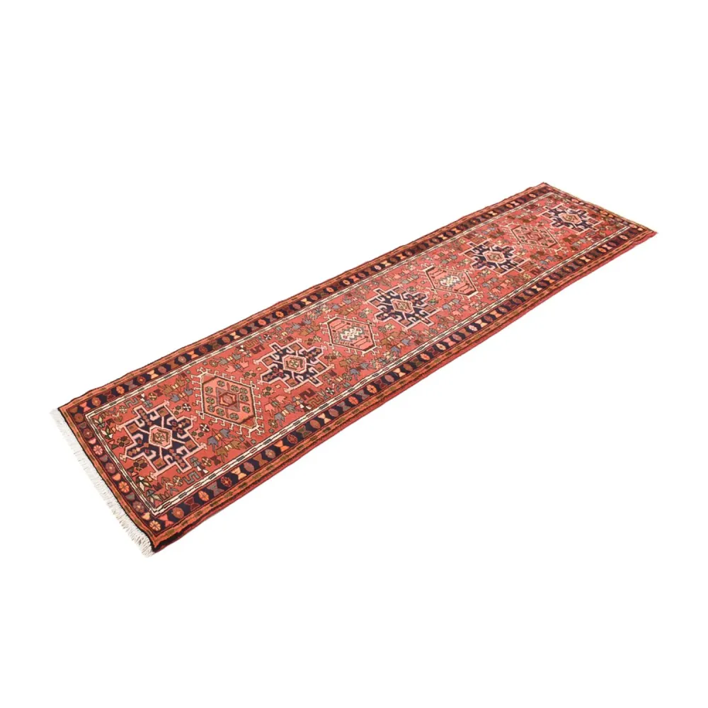 Løper Persisk teppe - Nomadisk - 302 x 82 cm - rød