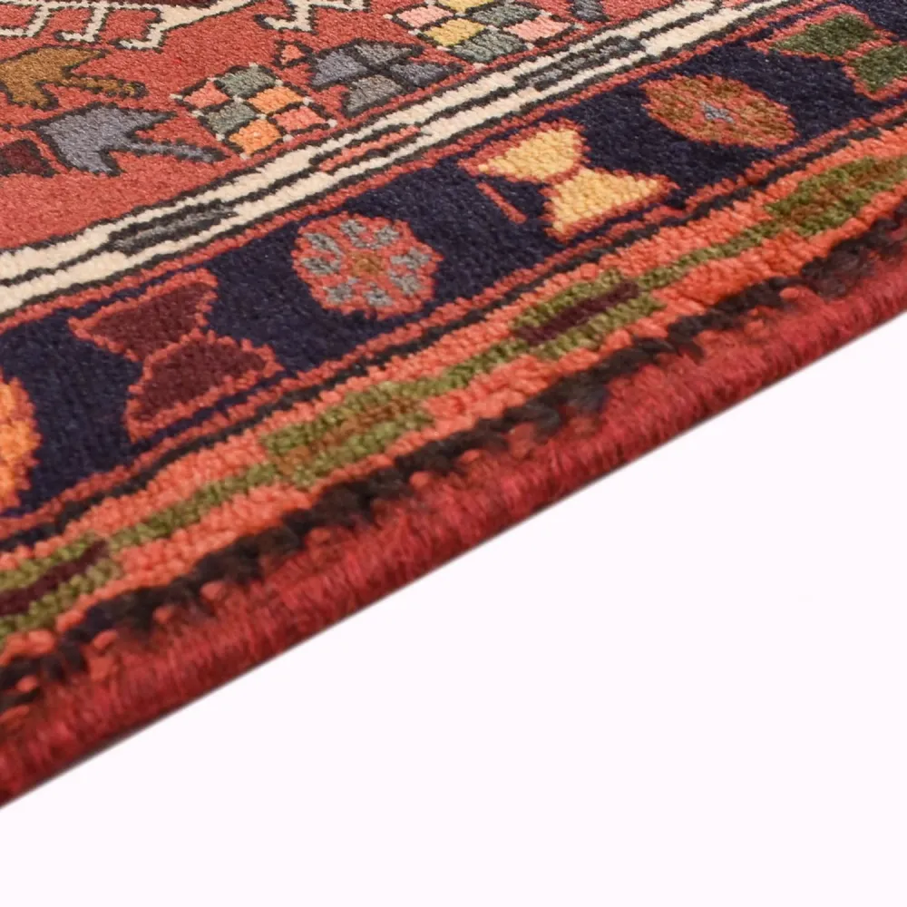 Løper Persisk teppe - Nomadisk - 302 x 82 cm - rød