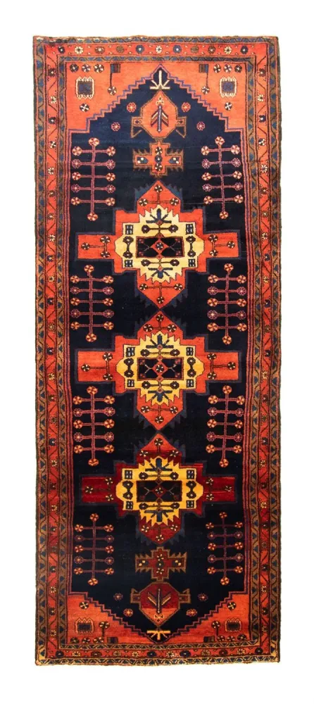 Løper Persisk teppe - Nomadisk - 305 x 115 cm - blå
