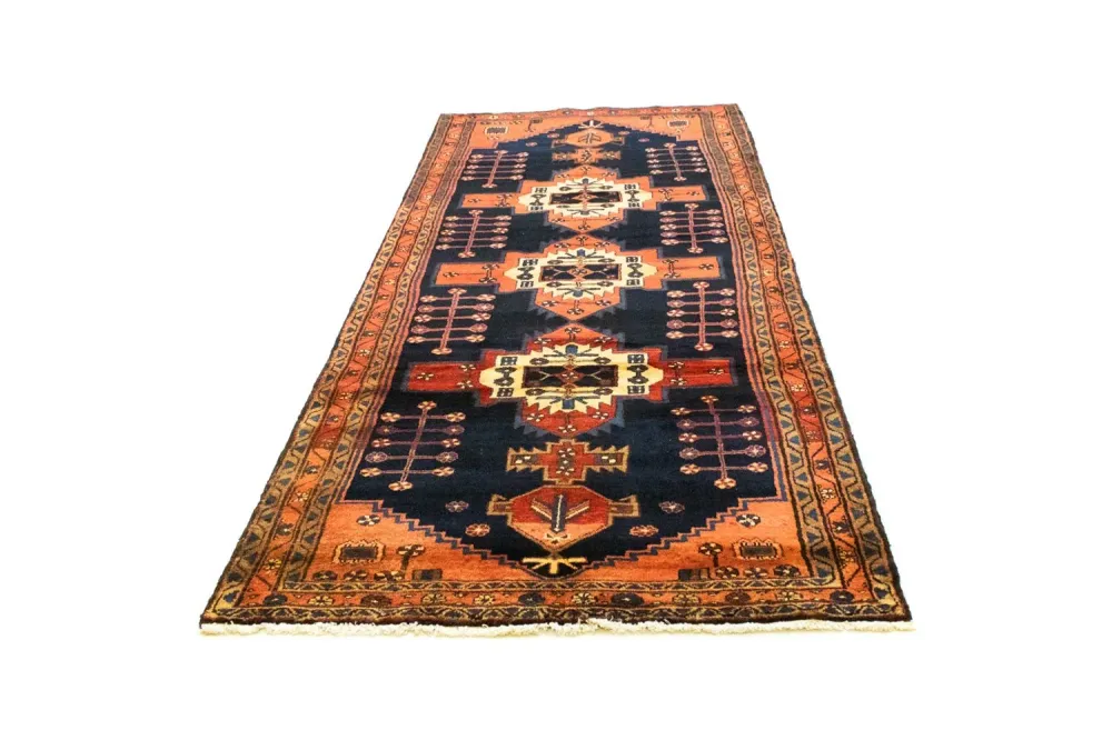 Løper Persisk teppe - Nomadisk - 305 x 115 cm - blå