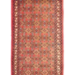 Løper Persisk teppe - Nomadisk - 305 x 70 cm - rød