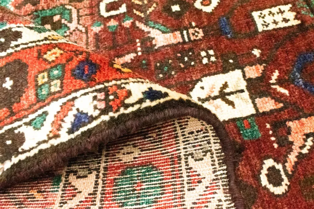 Løper Persisk teppe - Nomadisk - 306 x 111 cm - brun