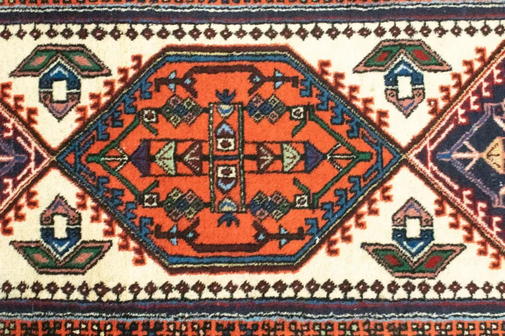 Løper Persisk teppe - Nomadisk - 307 x 70 cm - flerfarget
